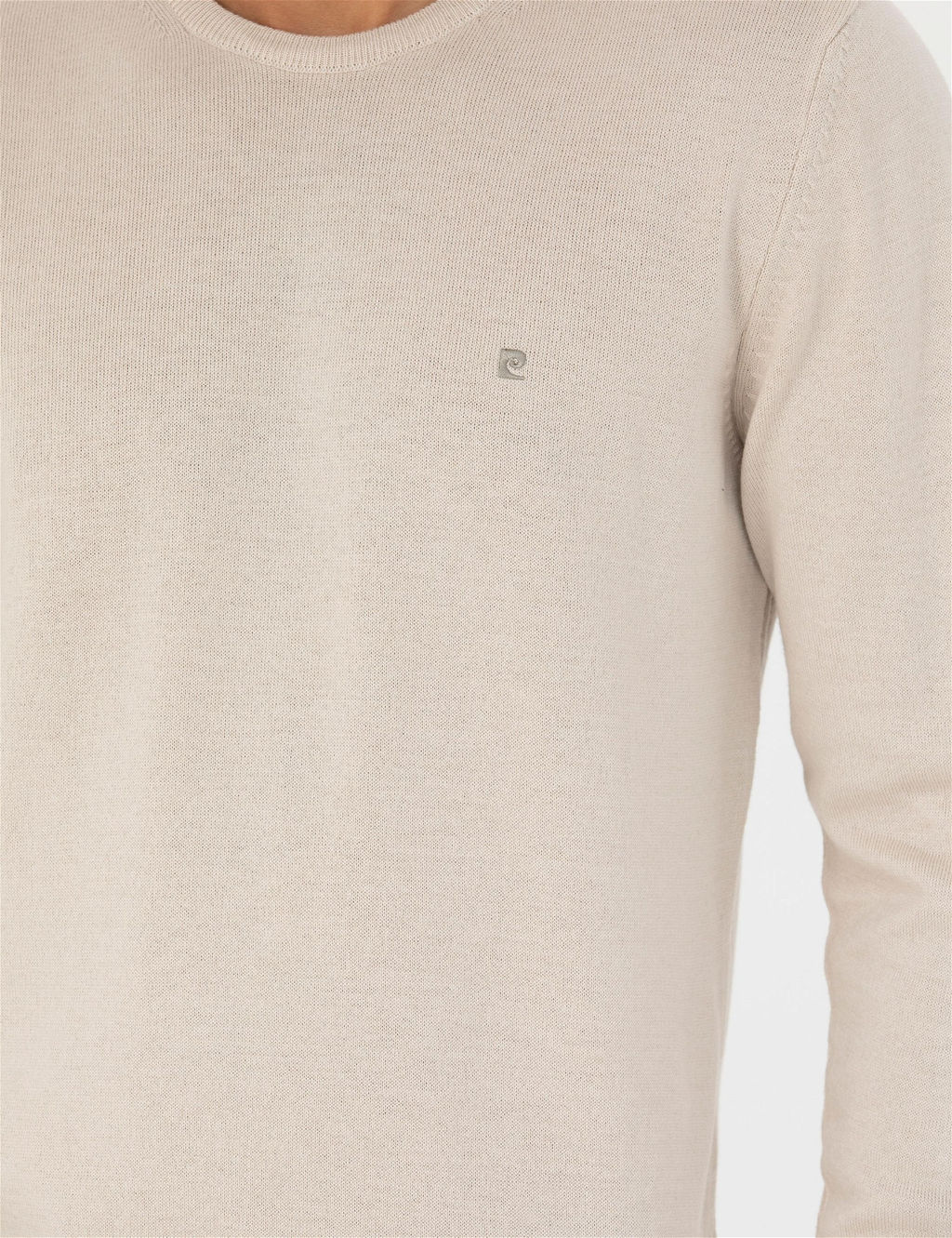 Kum Melanj Slim Fit Bisiklet Yaka Basic Triko Kazak - Pierre cardin фото 7