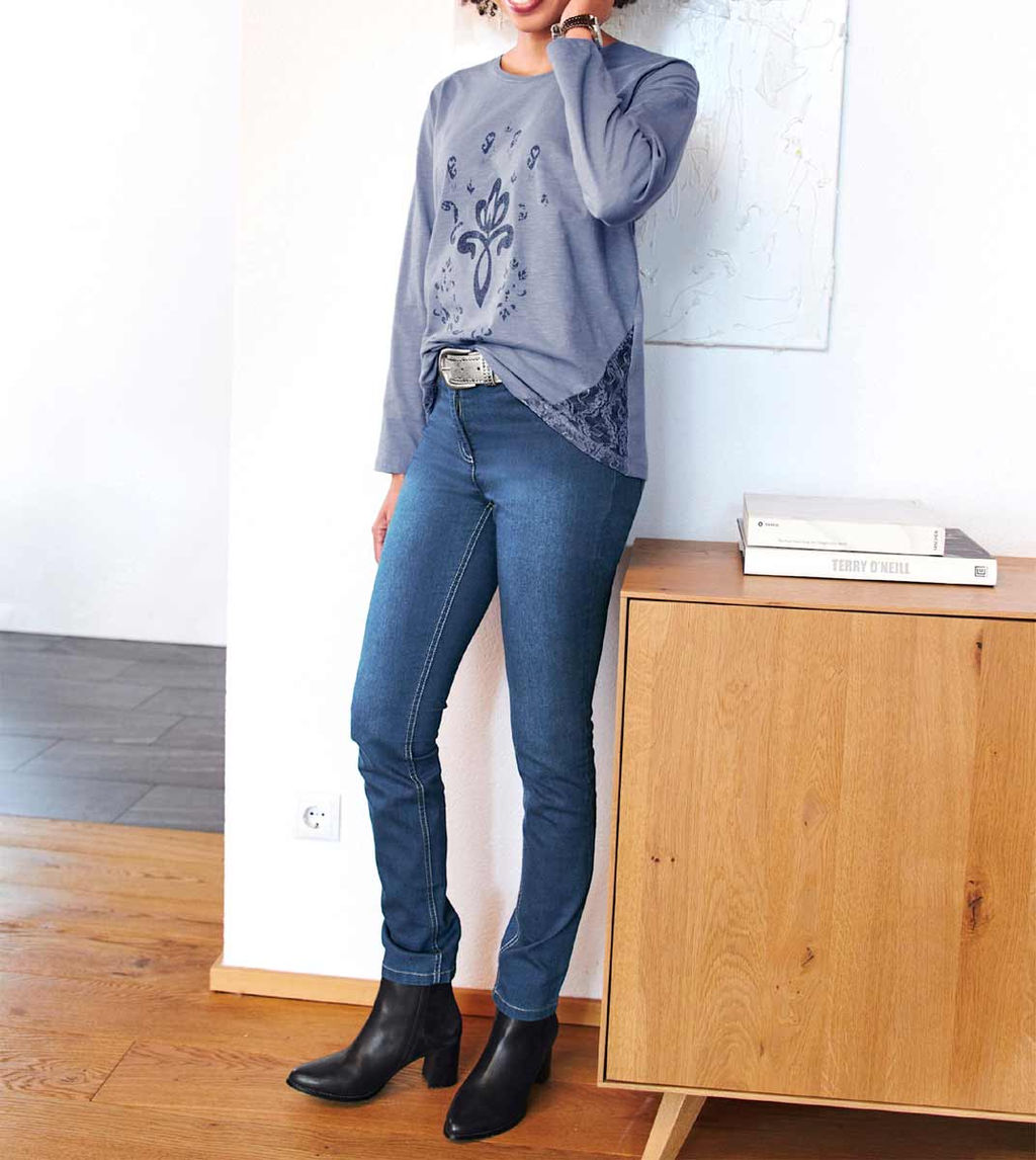 Блузка, голубая - Heine фото 5