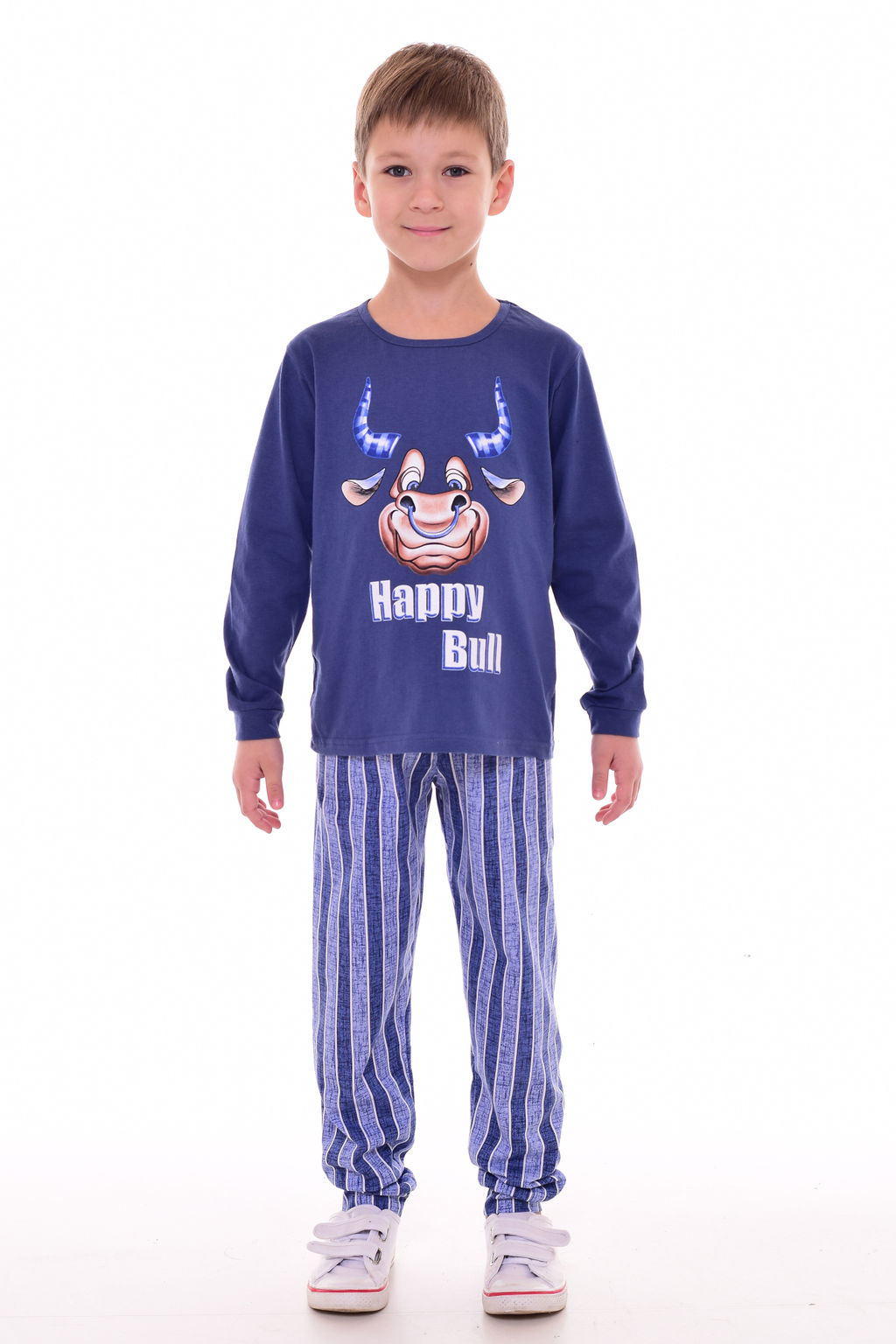 Пижама детская 7-273 (синий) Бык