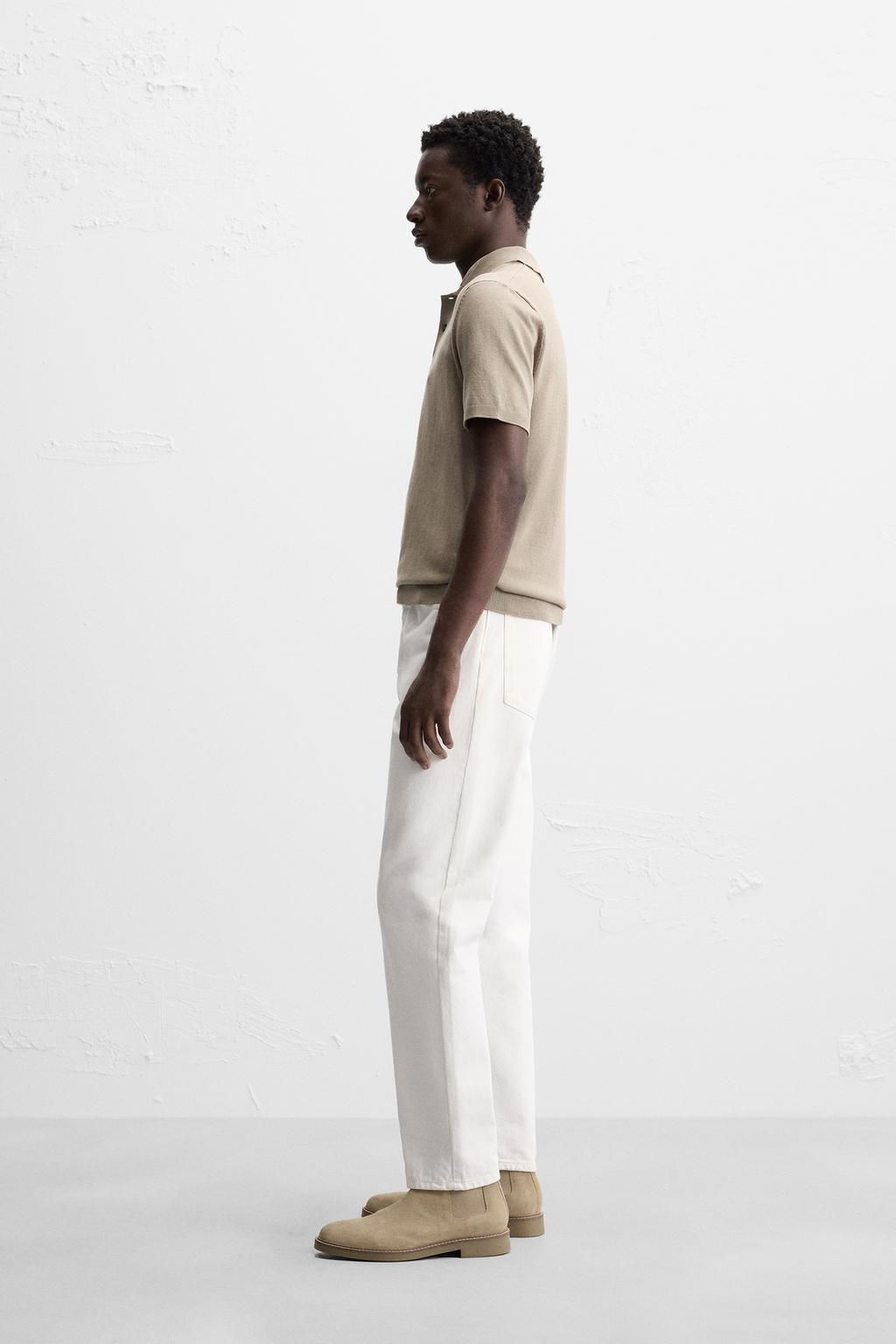 VISCOSE BLEND KNIT POLO SHIRT - Zara фото 28