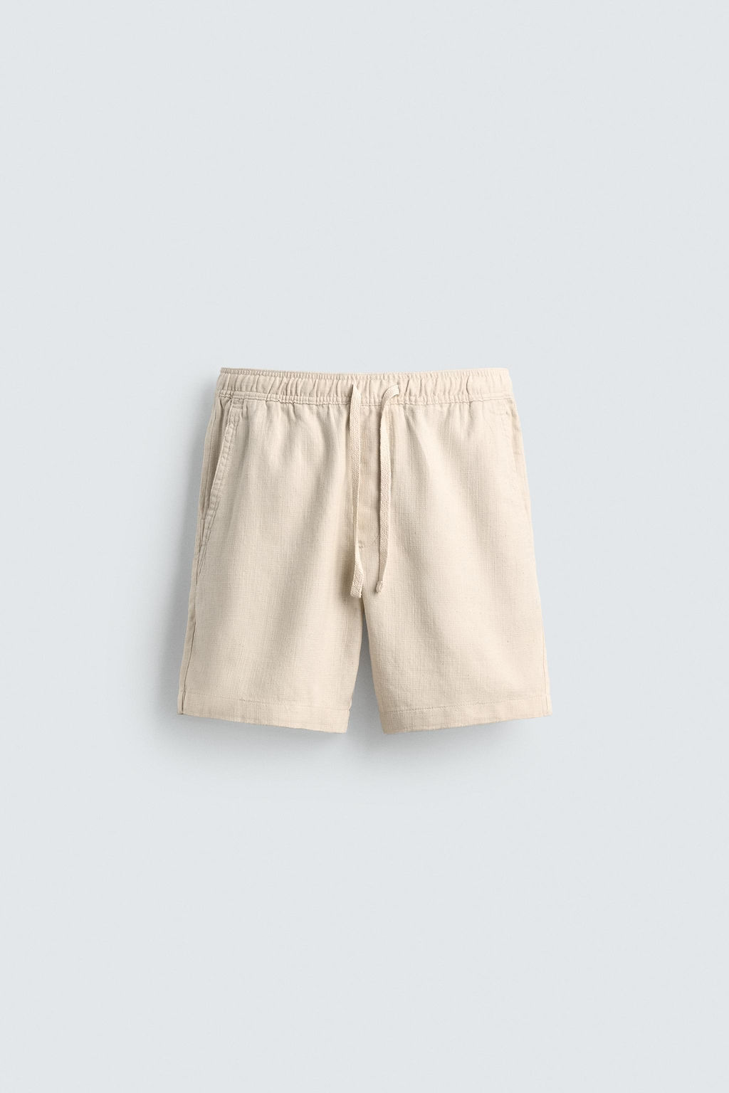 BERMUDA REGULAR FIT  ESTRUCTURA / Beige claro - Zara фото 7