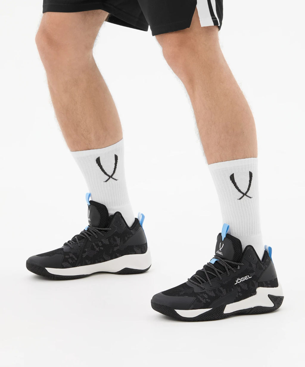 Кроссовки баскетбольные JOGEL Playmaker, черный/белый  фото 13