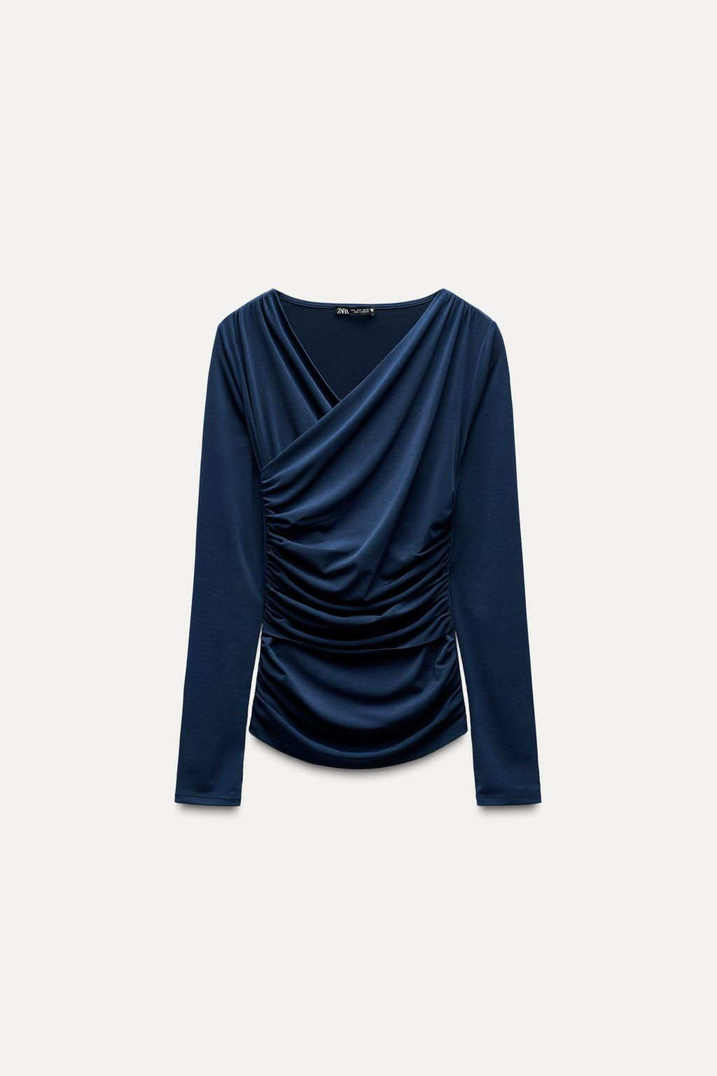DRAPED TOP - Zara фото 24