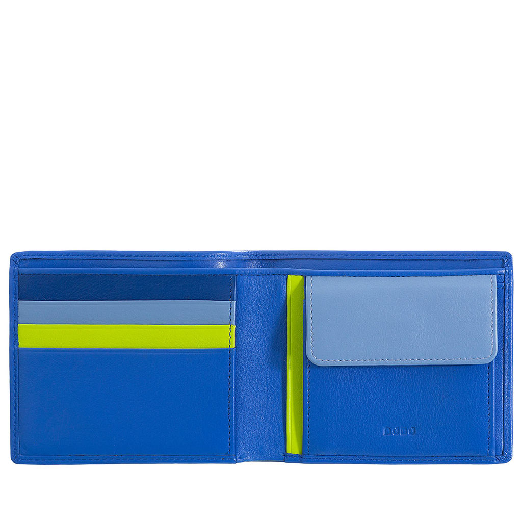 Итальянский мужской кожаный кошелек DuDu серии Azzorre | васильковый - Dudubags фото 3