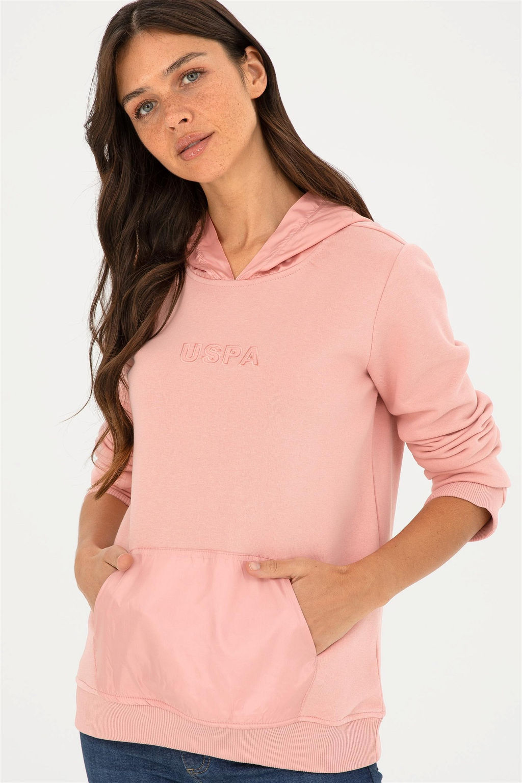 Женский пудровый свитшот - U.s. polo assn фото 3