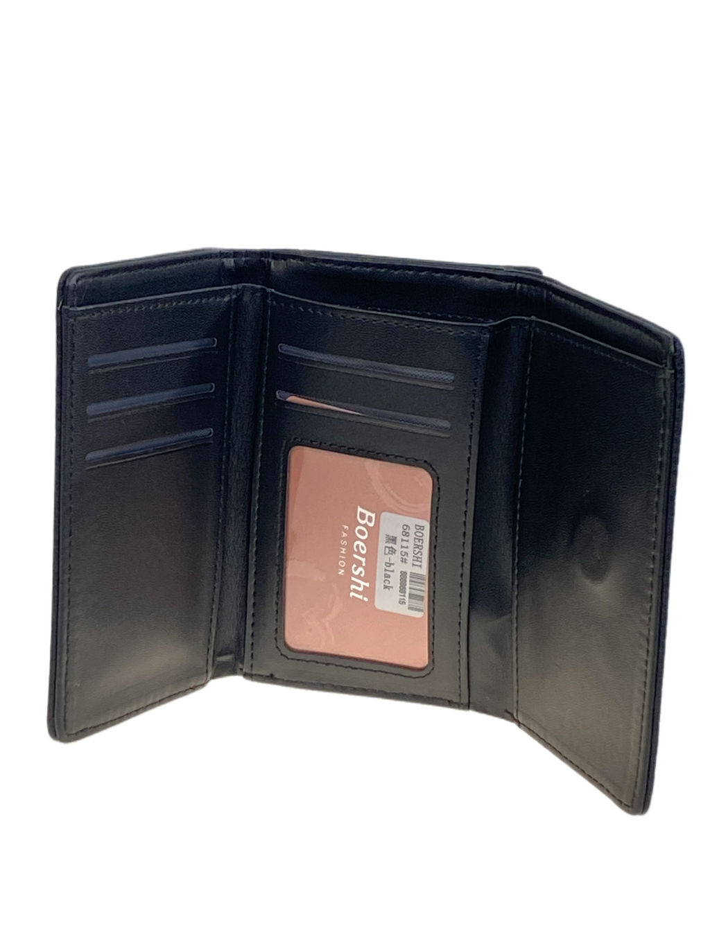 Женское портмоне из искусственной кожи, цвет черный - Greta фото 2