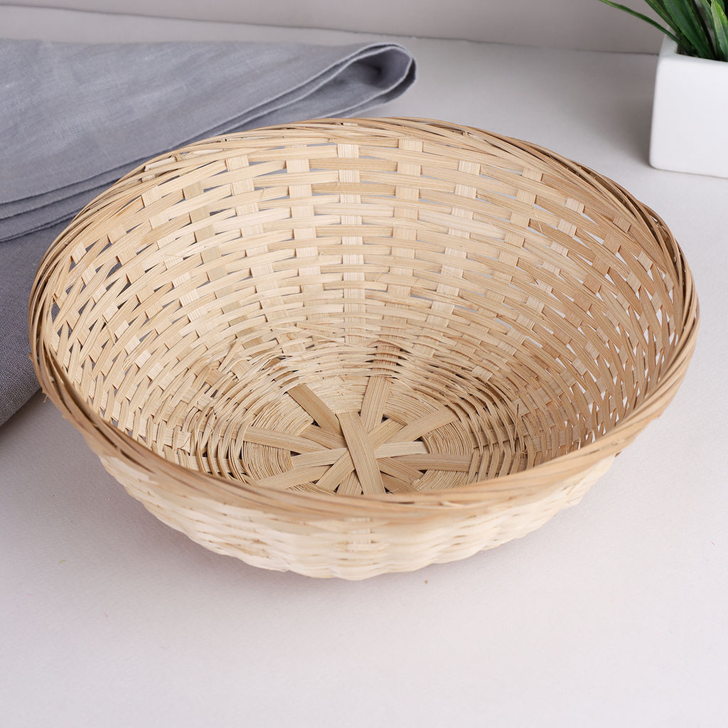Корзина плетеная 26x8 / GN295-3 /уп 400/без ручек - ГалеонТрейд фото 7