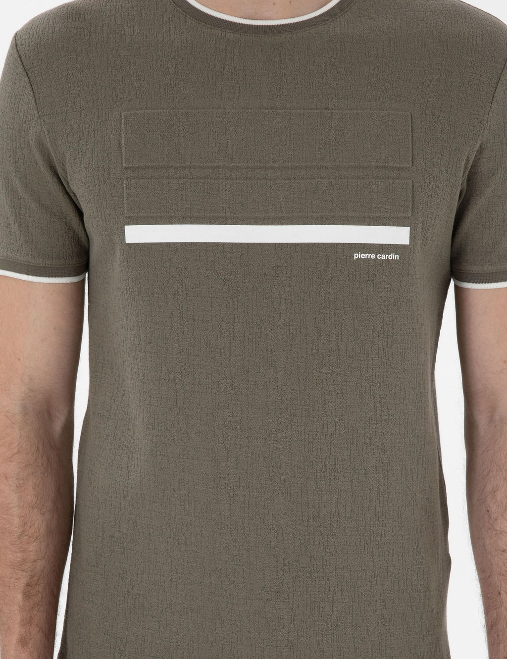 Haki Slim Fit Ti__rt - Pierre cardin фото 6