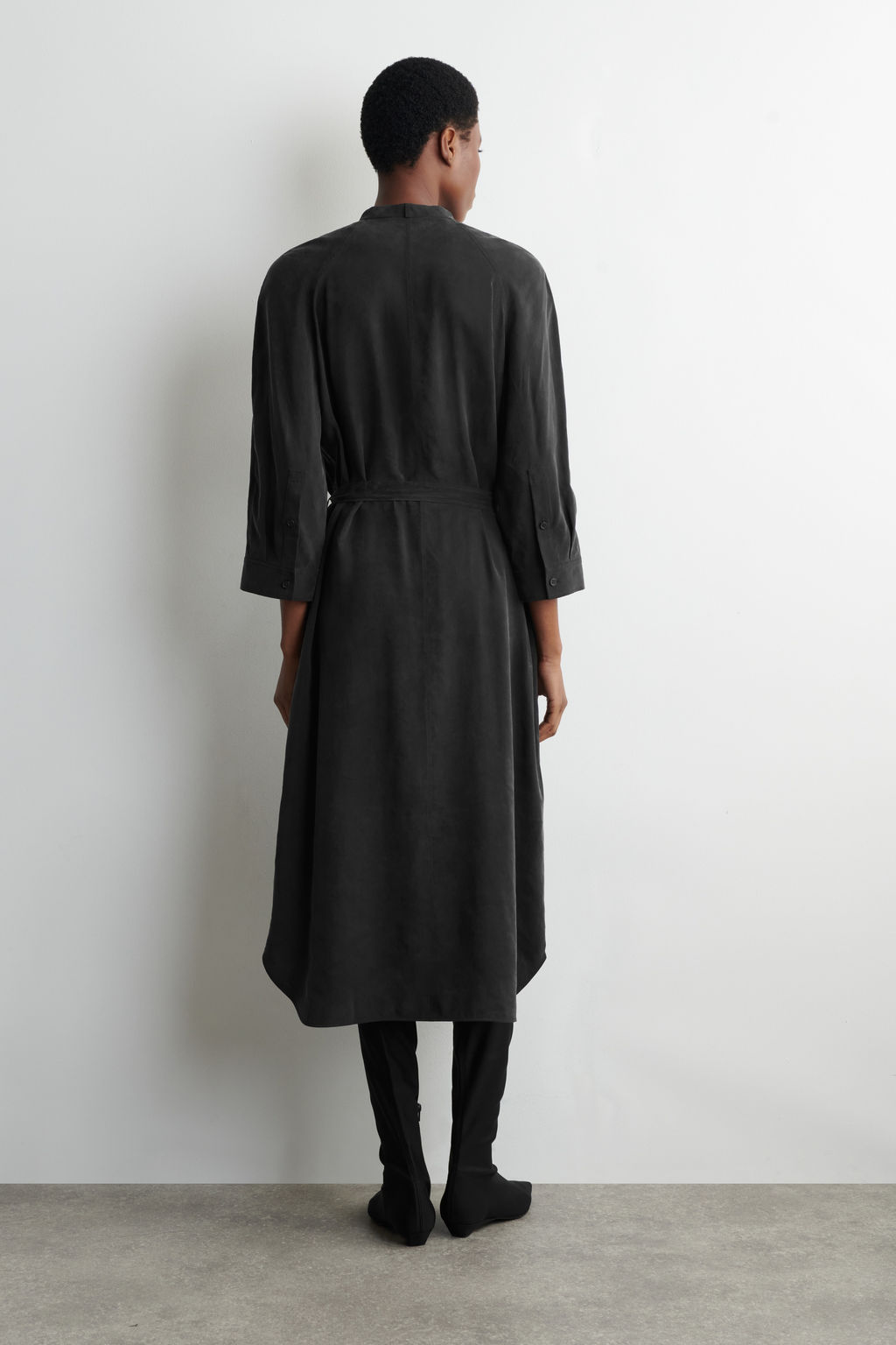 VESTIDO CAMISERO MIDI CON CINTUR?N - H&m фото 8
