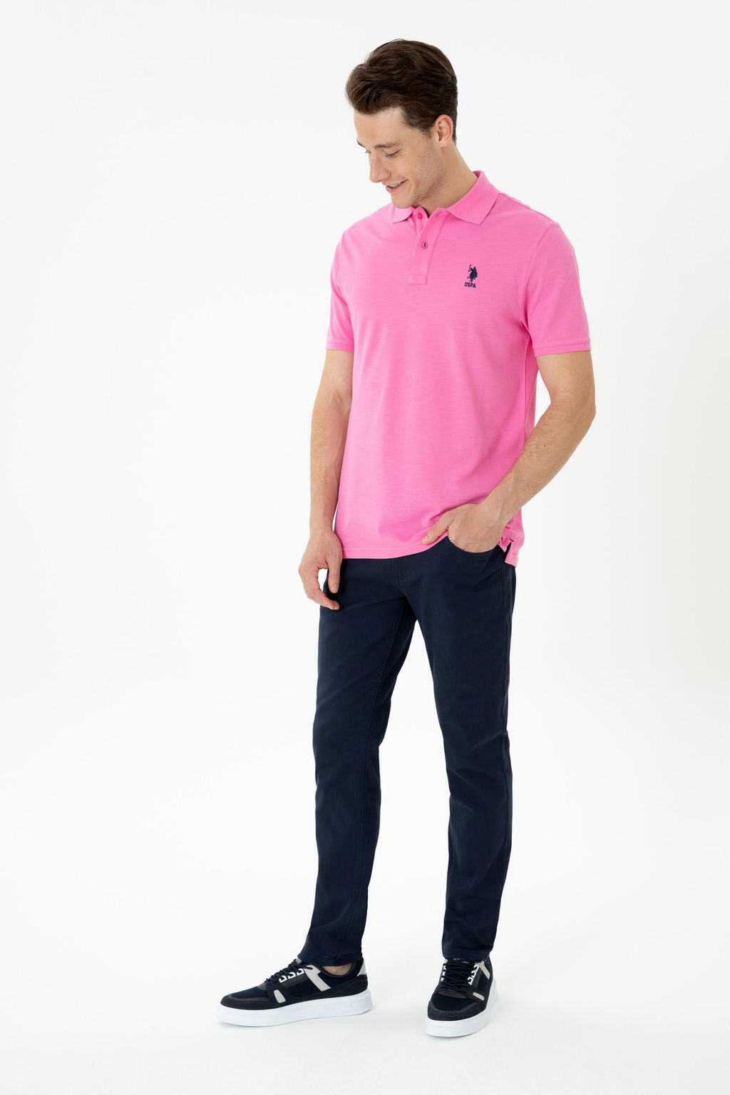 U. S. Polo Assn Мужские темно-синие брюки из плотной ткани - U.s. polo assn фото 17