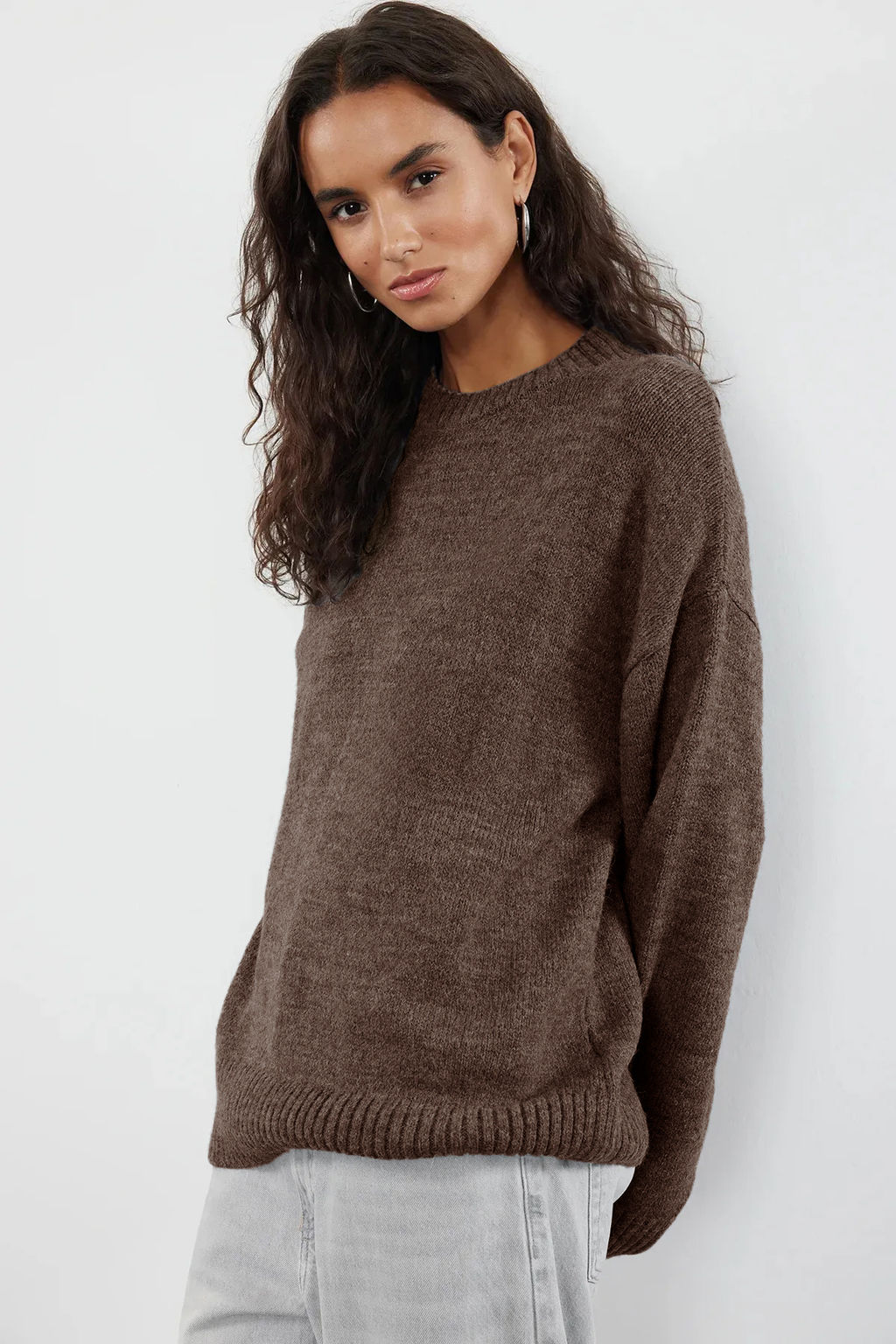 Vizon Genis Kal?p Yumusak DokuluTriko Kazak TWOAW25KZ00168