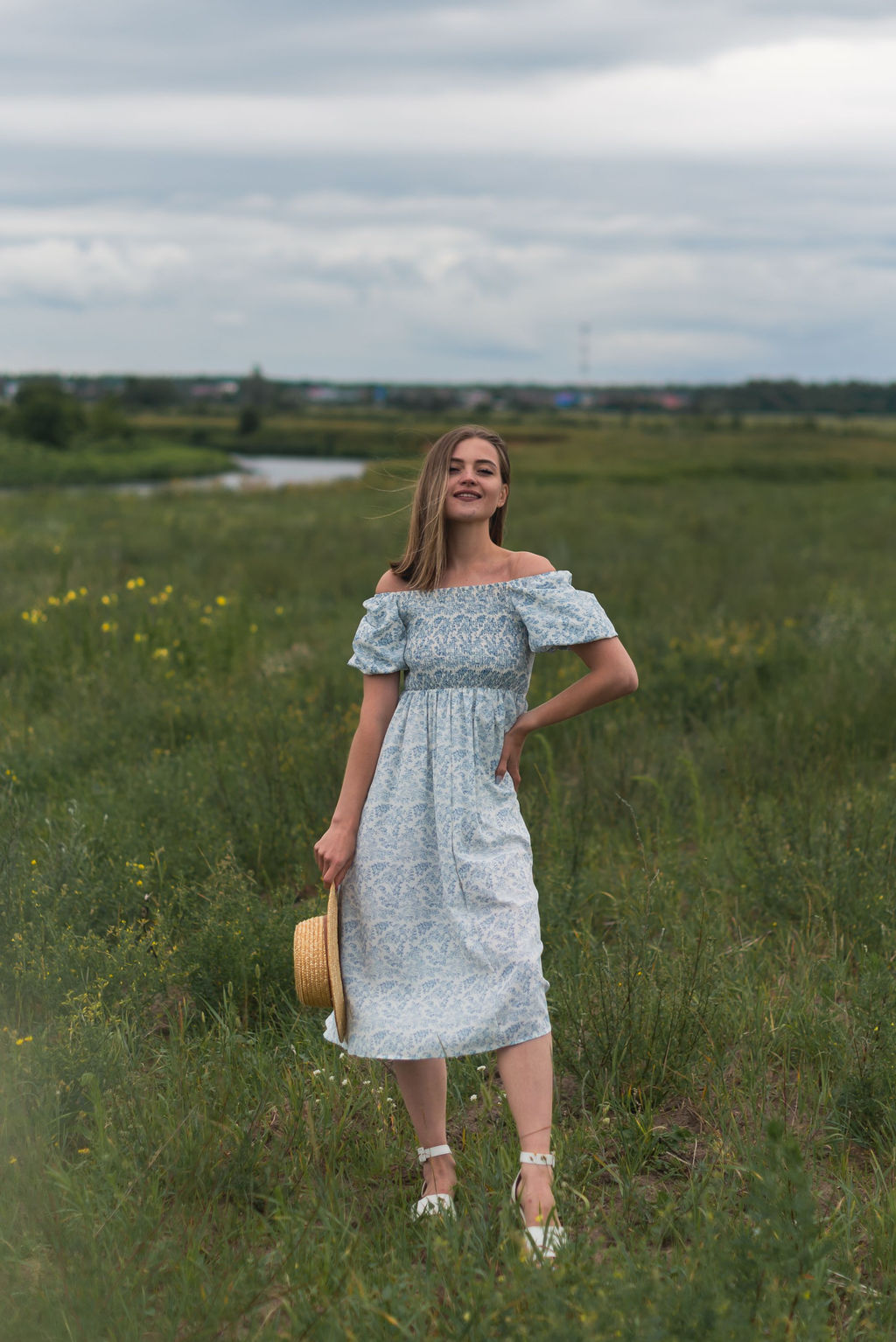 Платье Мигуэль (голубой) - Nadi bordo фото 2