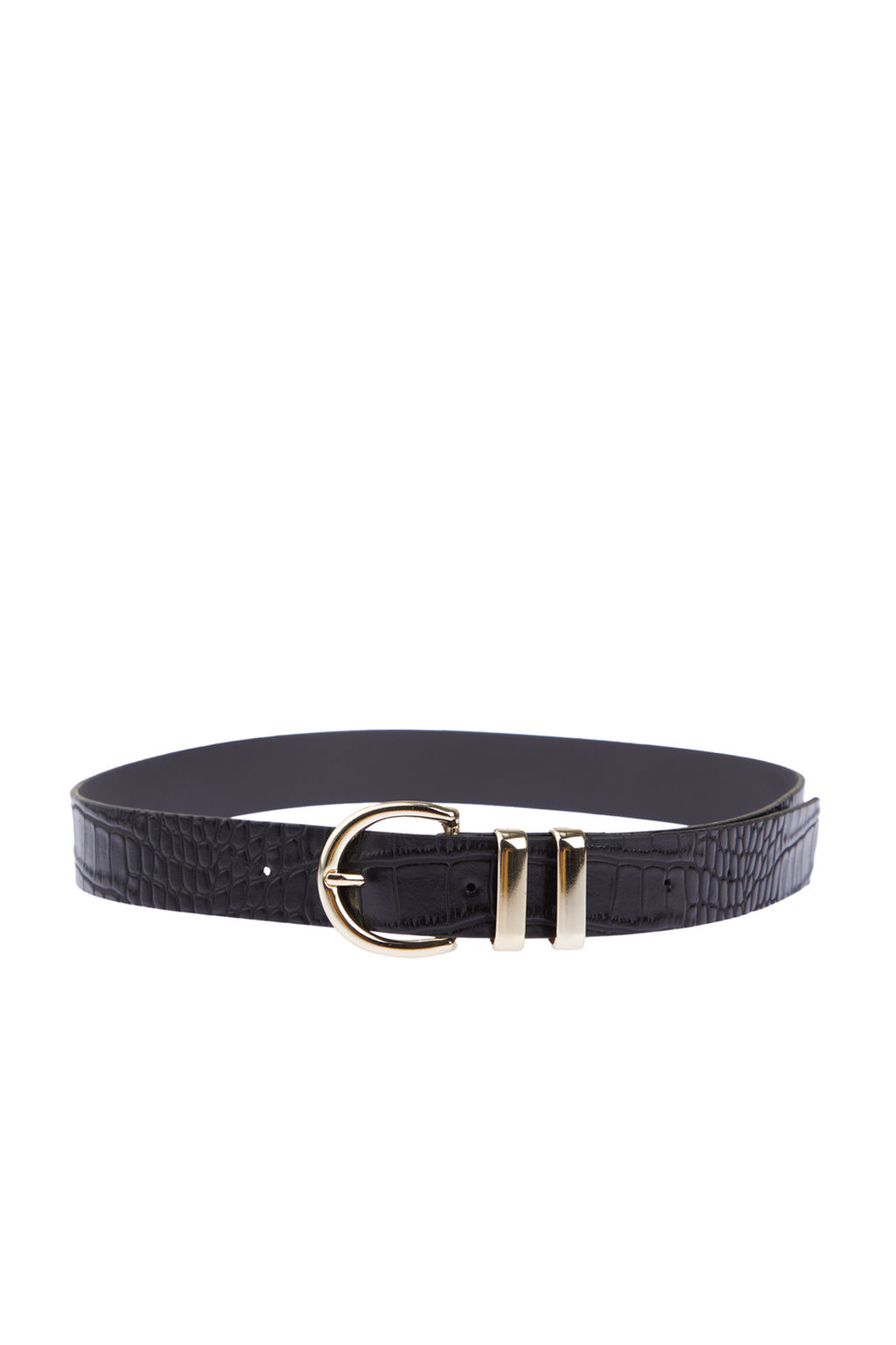 Trendyolmilla Siyah-Taba 2li Paket Croco ve Duz Deri Gorunumlu Tokal? Kad?n Kemer TWOAW24KE00001 фото 8