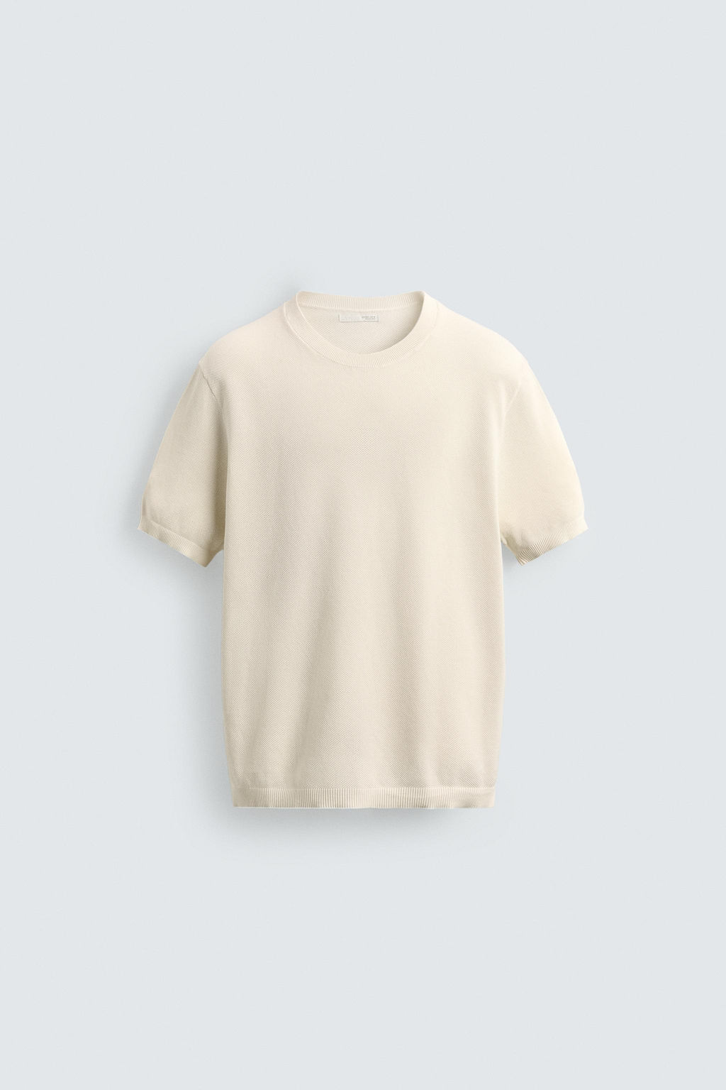 RELAXED FIT KNIT T-SHIRT - Zara фото 6