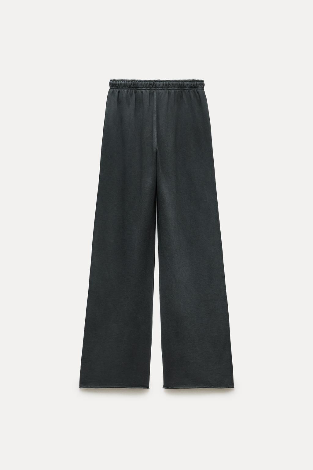 FADED-EFFECT PLUSH JOGGER TROUSERS - Zara фото 22