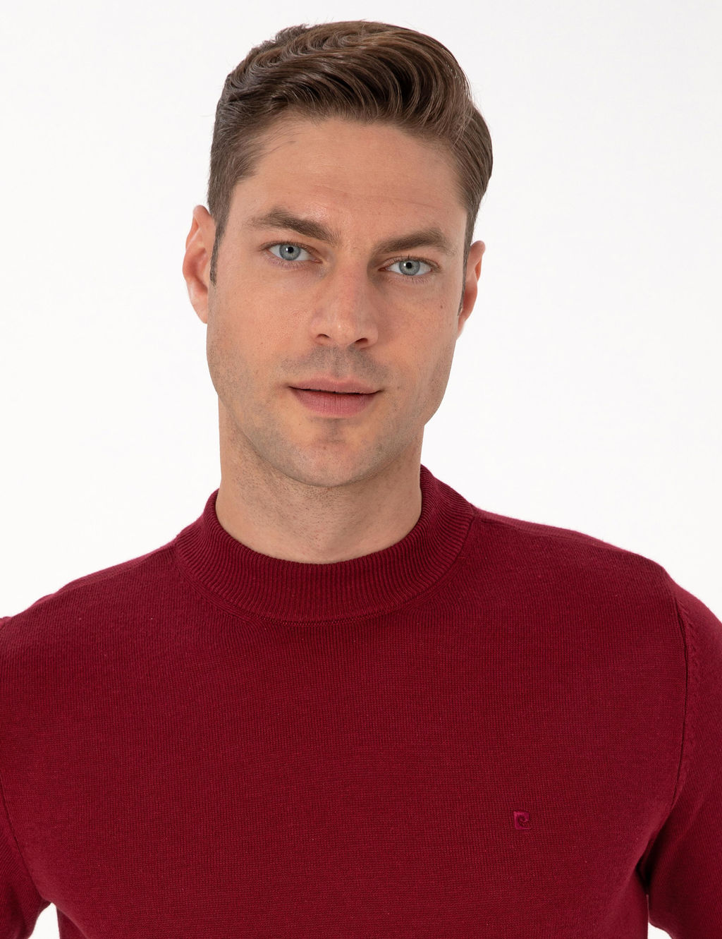 Vi_ne Slim Fit _eyrek Yaka Basic Triko Kazak - Pierre cardin фото 2