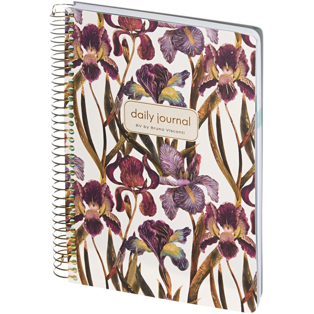 Ежедневник недатированный CUTE DIARY А5,BV,136,ИРИСЫ, зол.греб, 3-701/15