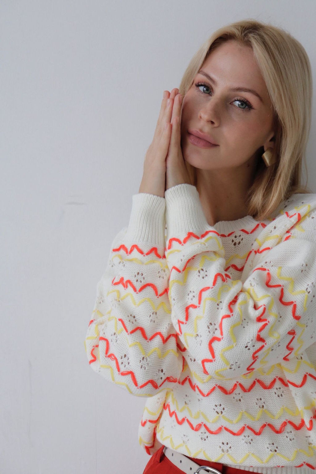 10237 Джемпер белый с декором - Martichelli фото 7