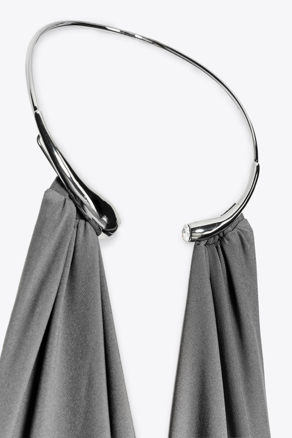 LONG DRESS WITH JEWEL COLLAR - Zara фото 9