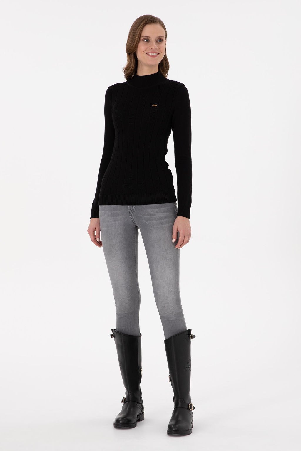 Женский черный свитер Дополнительная скидка 11% в корзине - U.s. polo assn фото 4