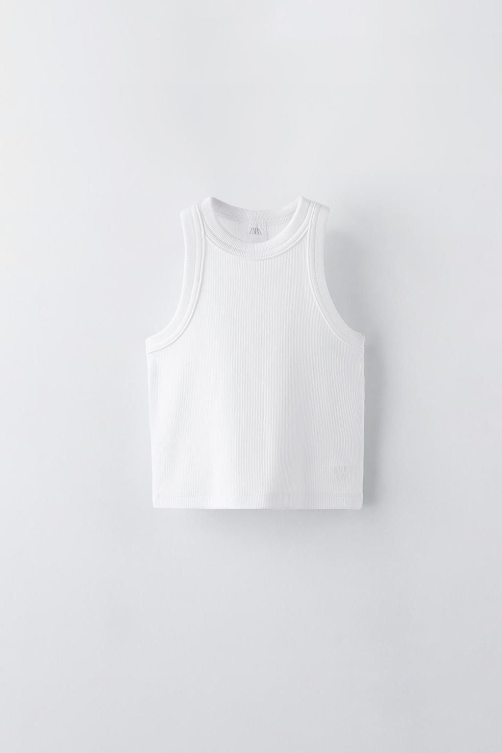 RIBBED RACERBACK TOP - Zara фото 7