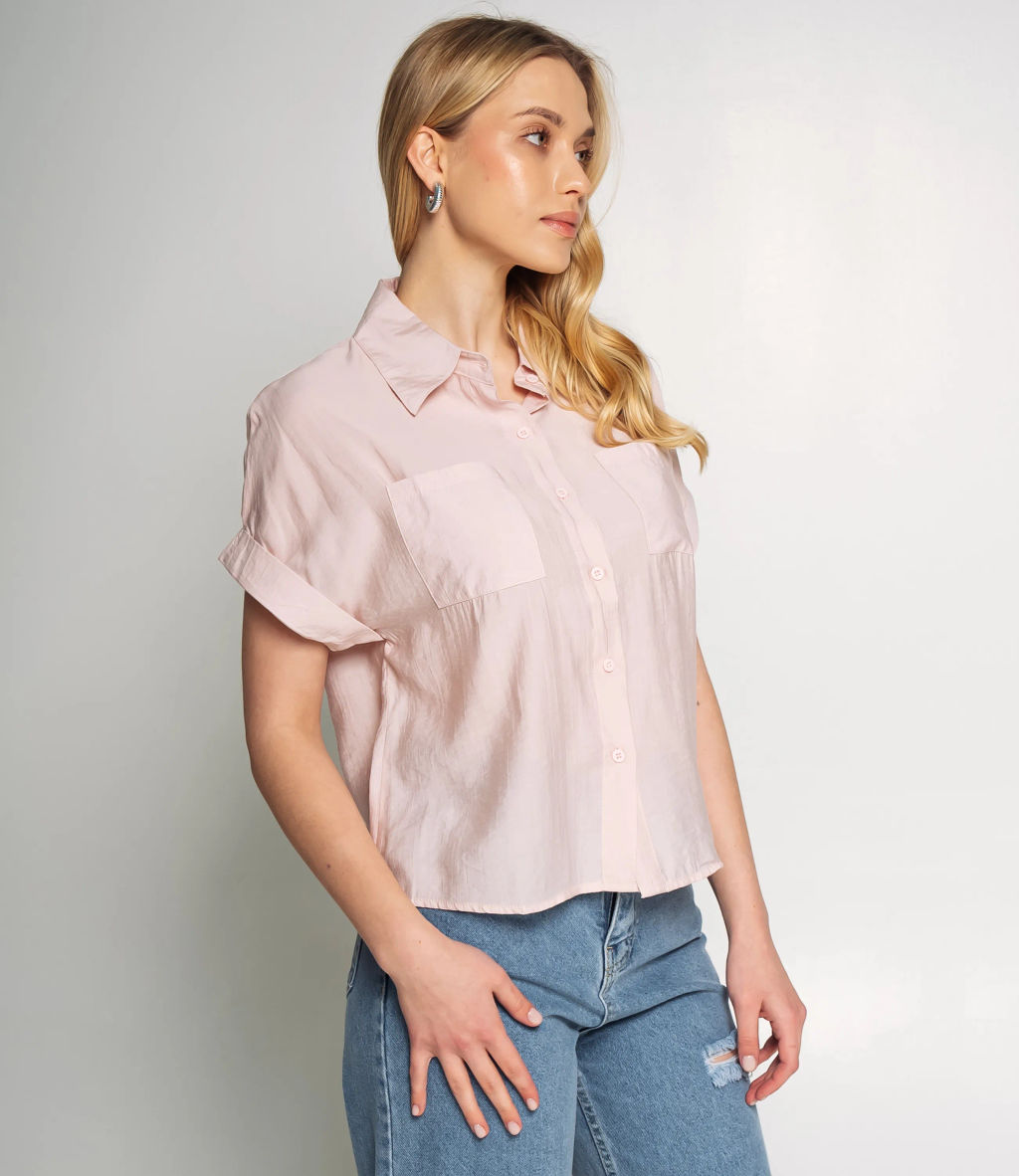 Рубашка #КТ807 (5), пудровый - Dommod фото 2