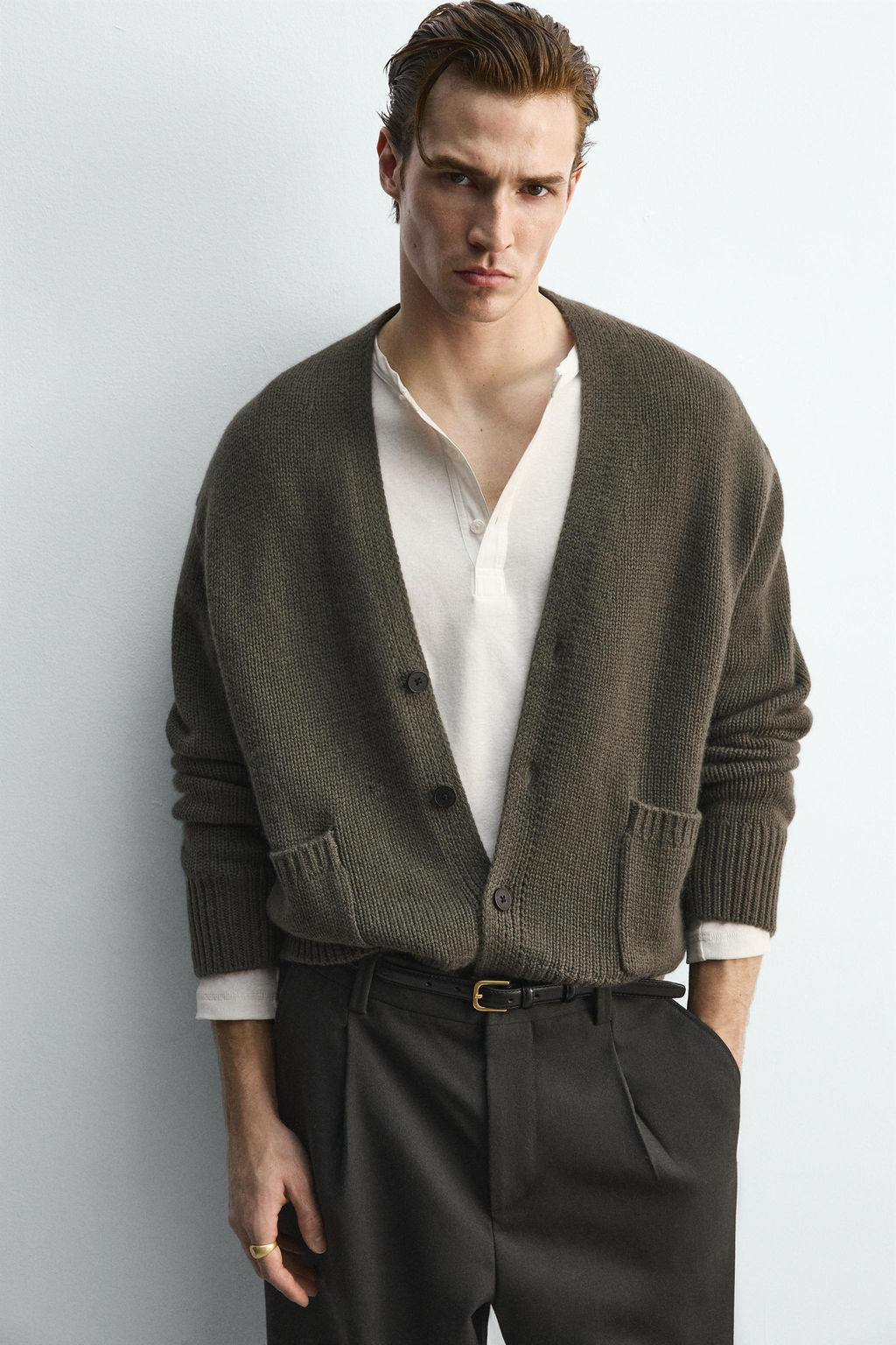 WOOL - CASHMERE LIMITED EDITION CARDIGAN - Zara фото 5