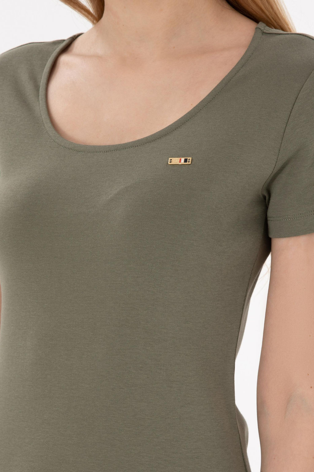 Kad_n Koyu Haki _rme Elbise Sepette S_rpriz _ndirim - U.s. polo assn фото 6