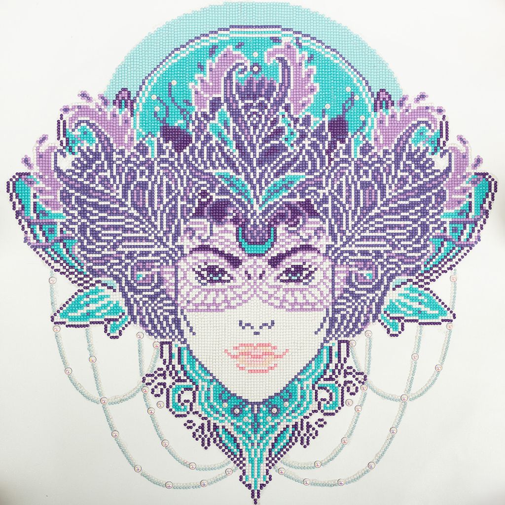 Кристальная (алмазная) мозаика ФРЕЯ ALV-113 Богемный стиль 50 х 50 см