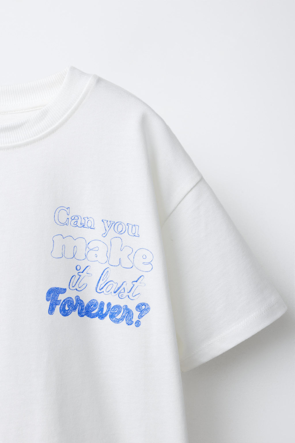 CAMISETA TEXTO / Blanco - Zara фото 3