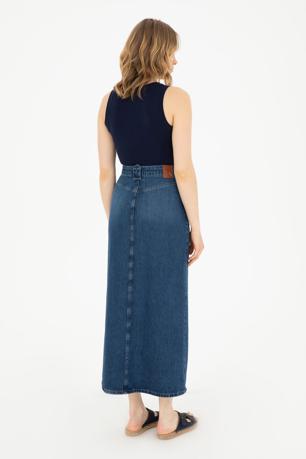 Женская синяя джинсовая юбка Неожиданная скидка в корзине - U.s. polo assn фото 4