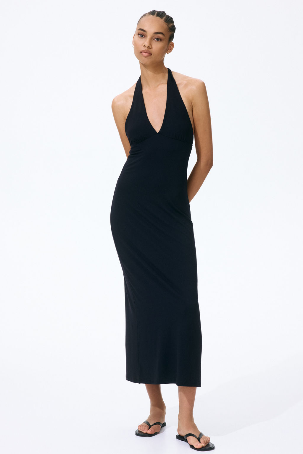 Maxivestido con escote halter - H&m фото 4