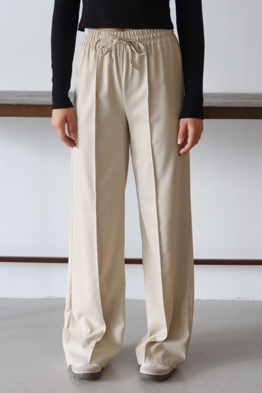 Camel Nervurlu Genis Paca Uzun Dokuma Pantolon TWOAW26PL00111 - Trendyolmilla фото 3