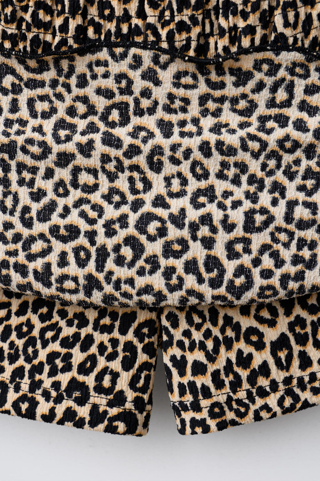 ANIMAL PRINT TEXTURED BERMUDA SKORT - Zara фото 4