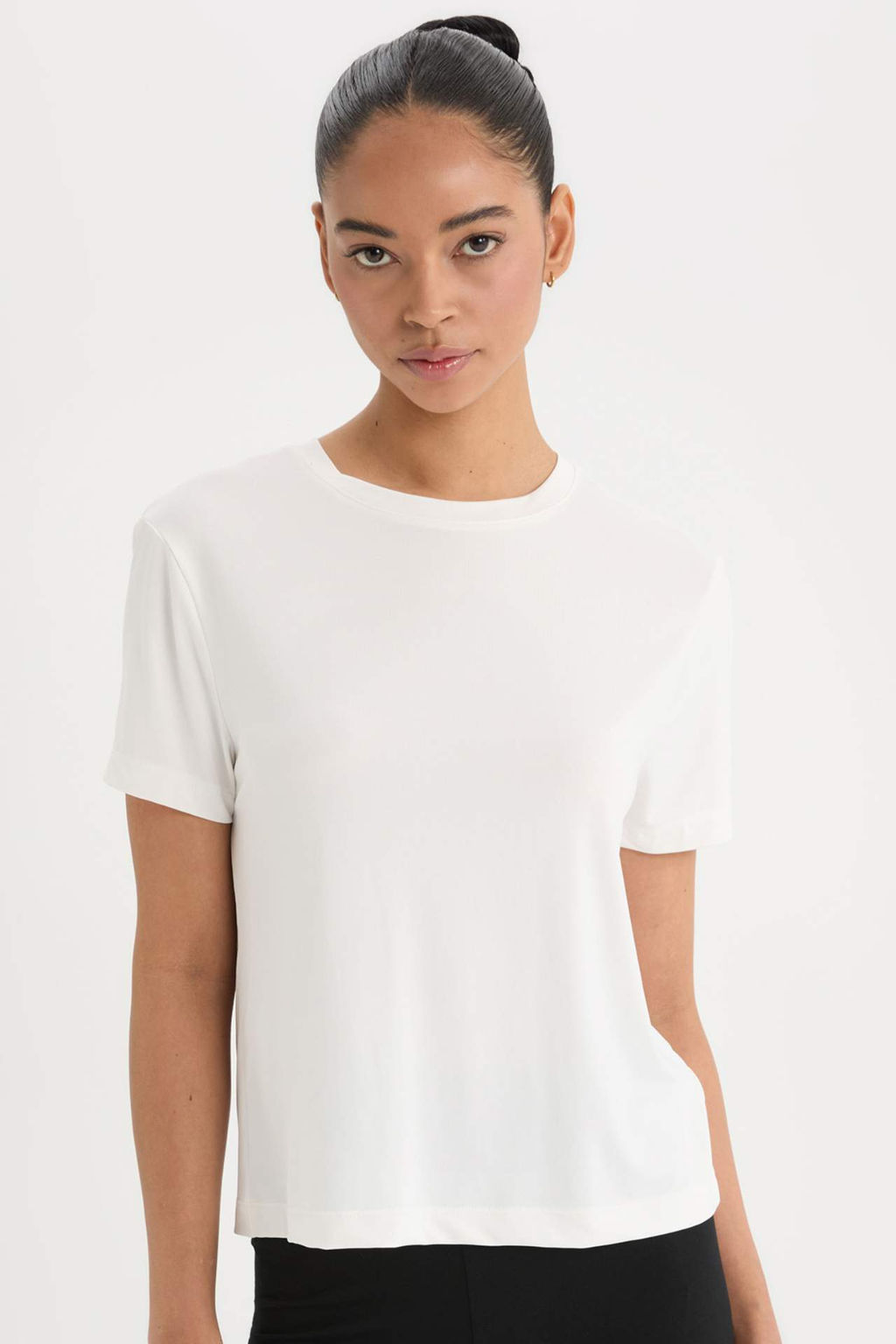 DeFactoFit Standart Fit Bisiklet Yaka Sporcu K?sa Kollu Tisort  фото 4