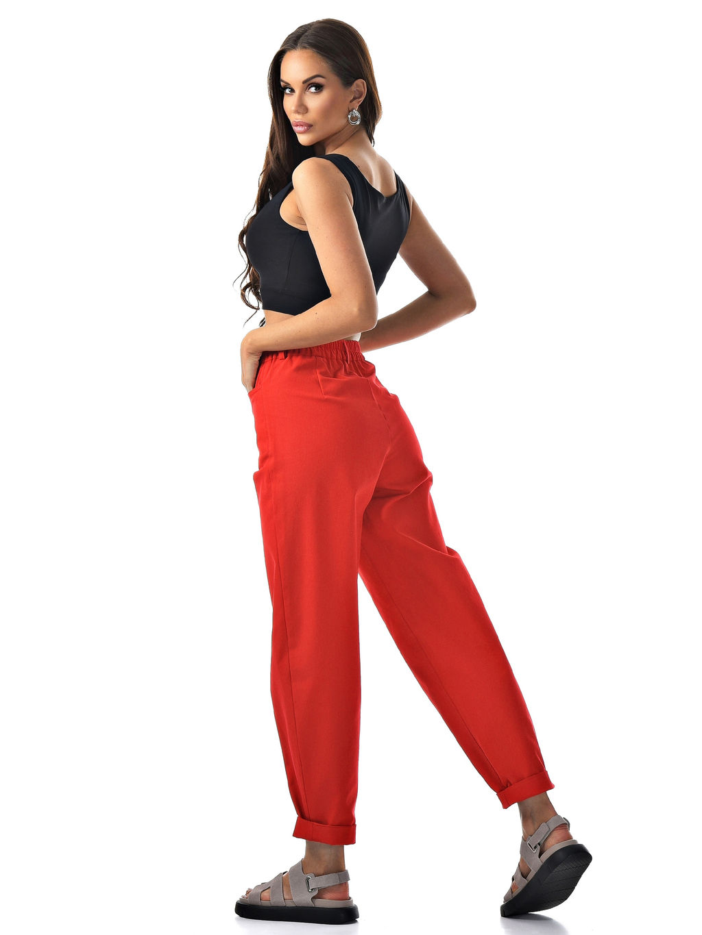 Хлопковые деним брюки - А+б коллекция фото 17