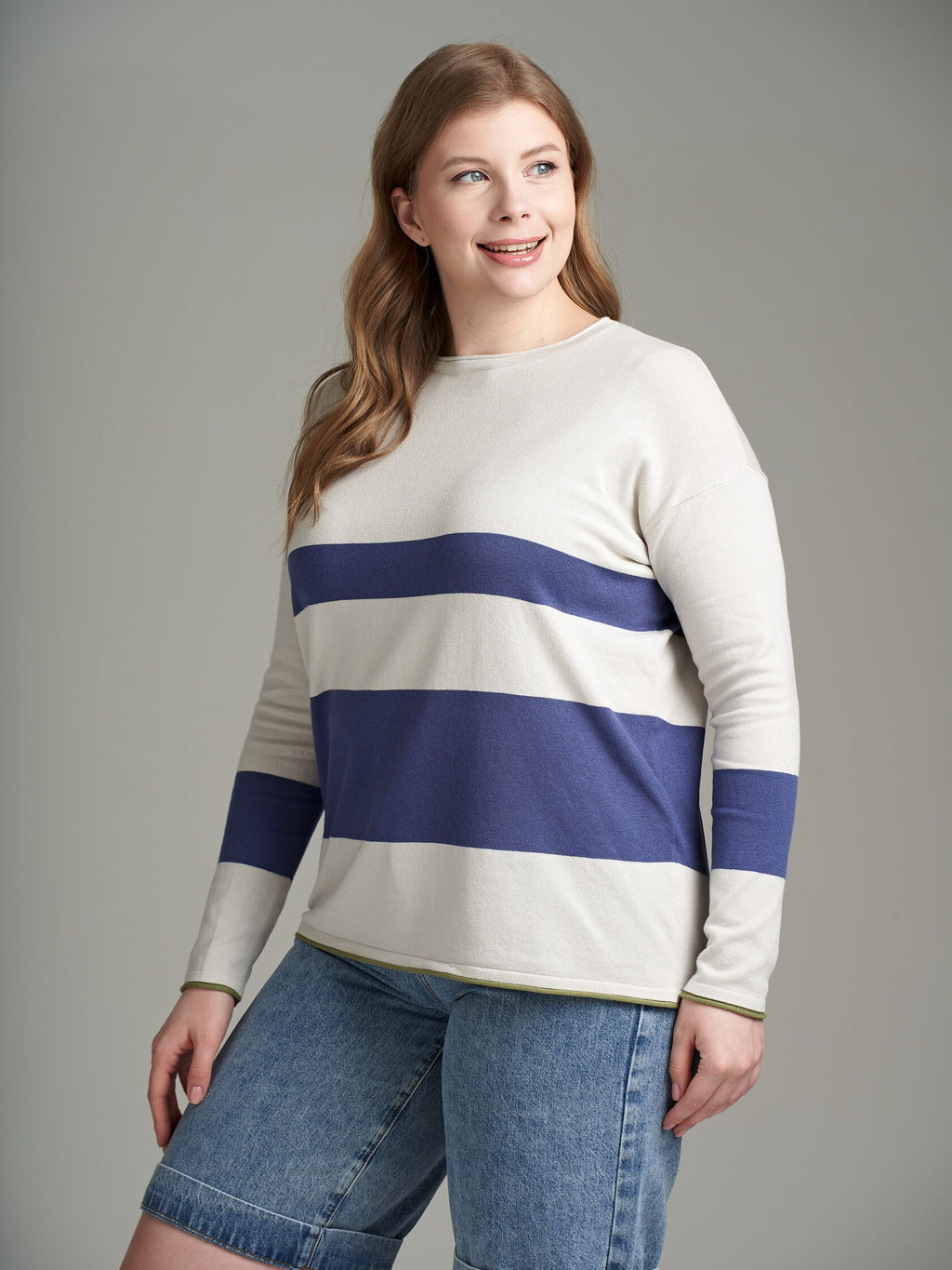 ДЖЕМПЕР OVERSIZE ИЗ НАТУРАЛЬНОЙ ПРЯЖИ