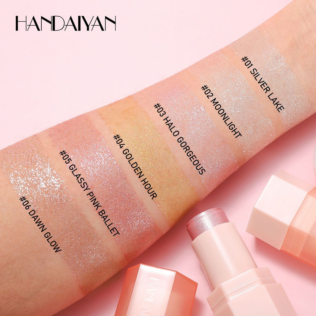 3-в-1 стик: тени, хайлайтер, помада тон 02 - Baizton фото 3