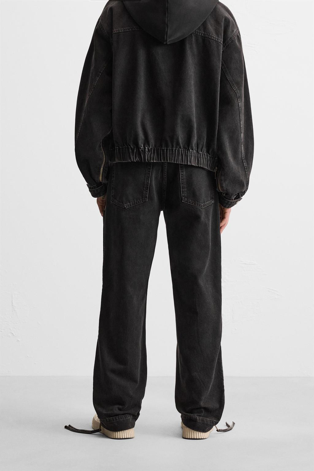 FLARE FIT JEANS WITH ZIPS - Zara фото 3