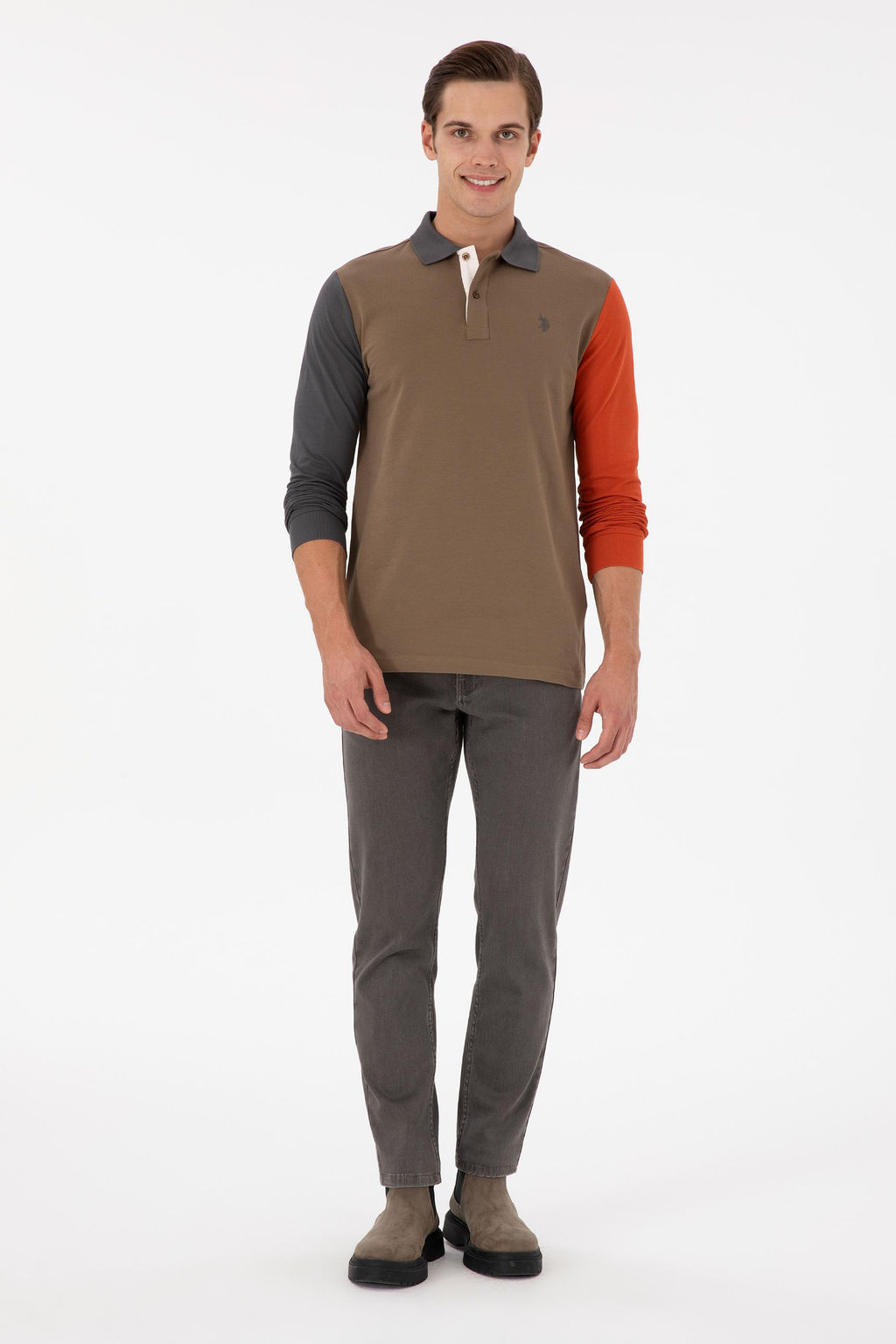 Мужской свитшот цвета хаки Неожиданная скидка в корзине - U.s. polo assn фото 4