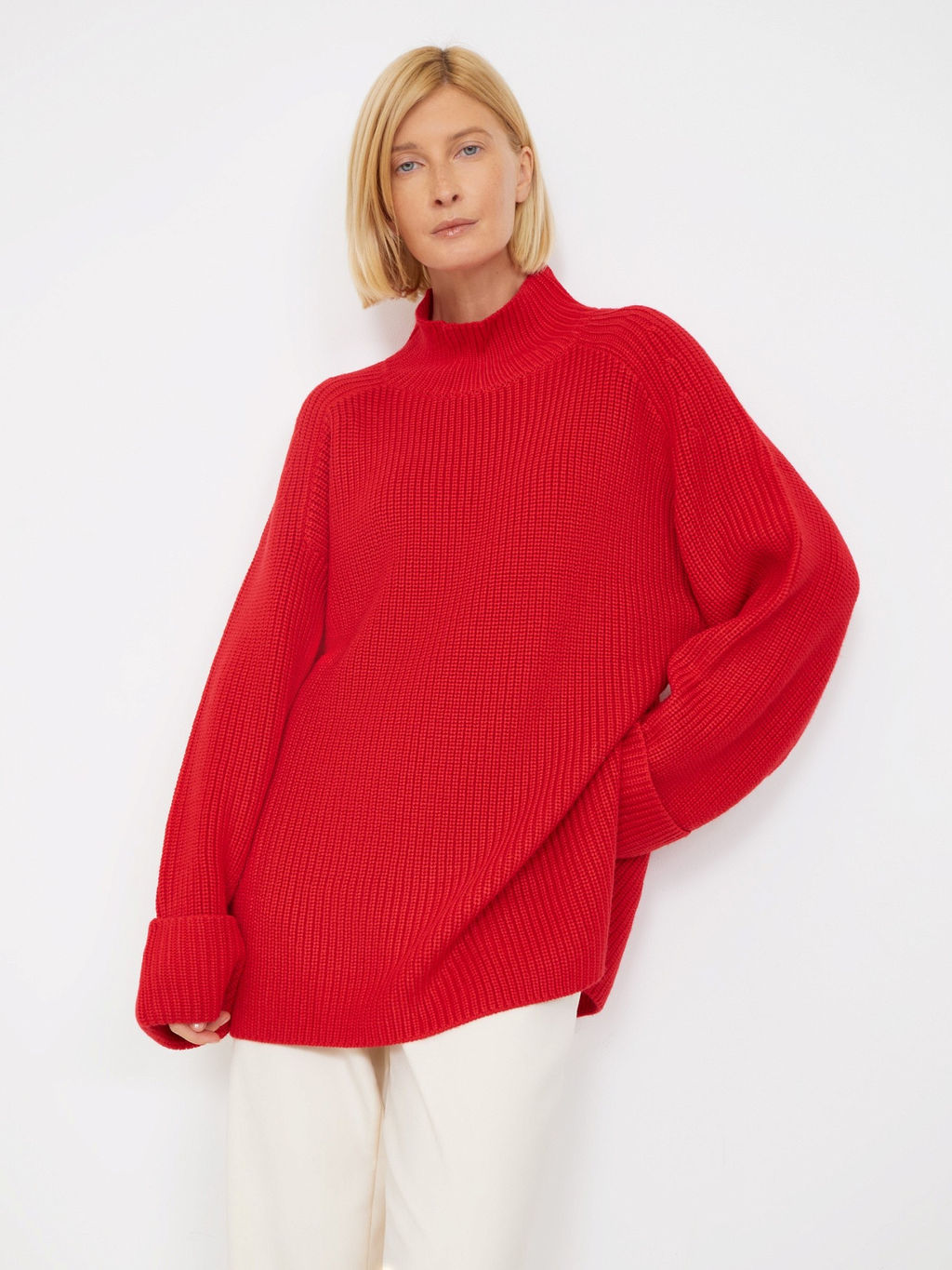 Свитер с содержанием шерсти мериноса B2880/carlate - Emka фото 3