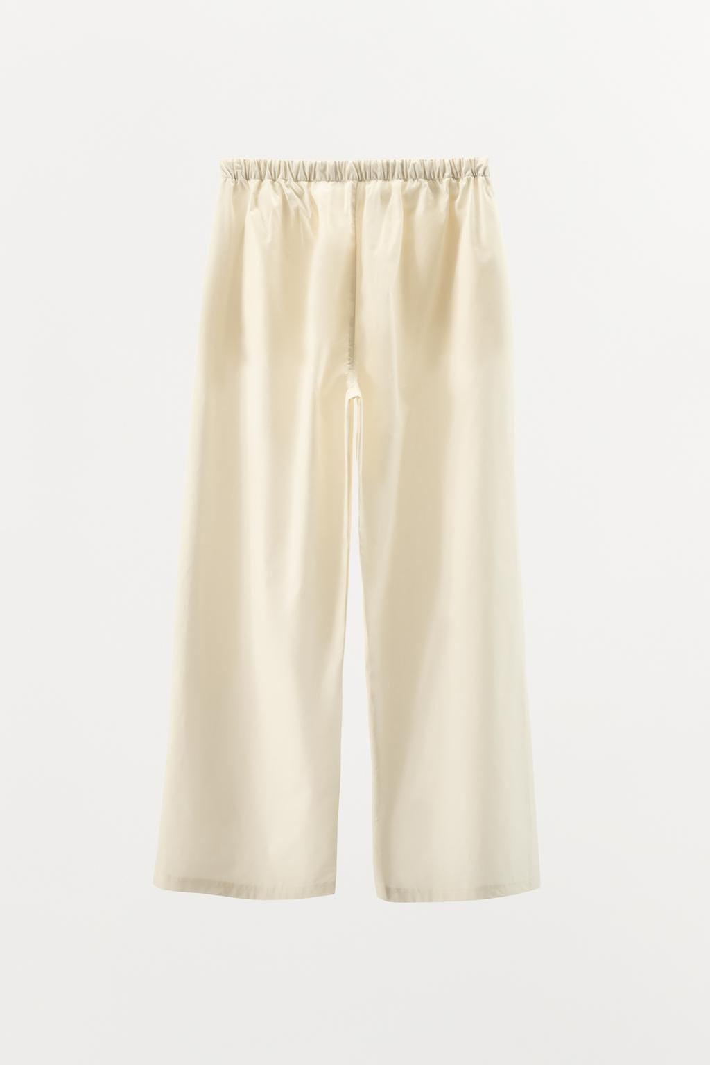 POPLIN PYJAMA TROUSERS - Zara фото 8
