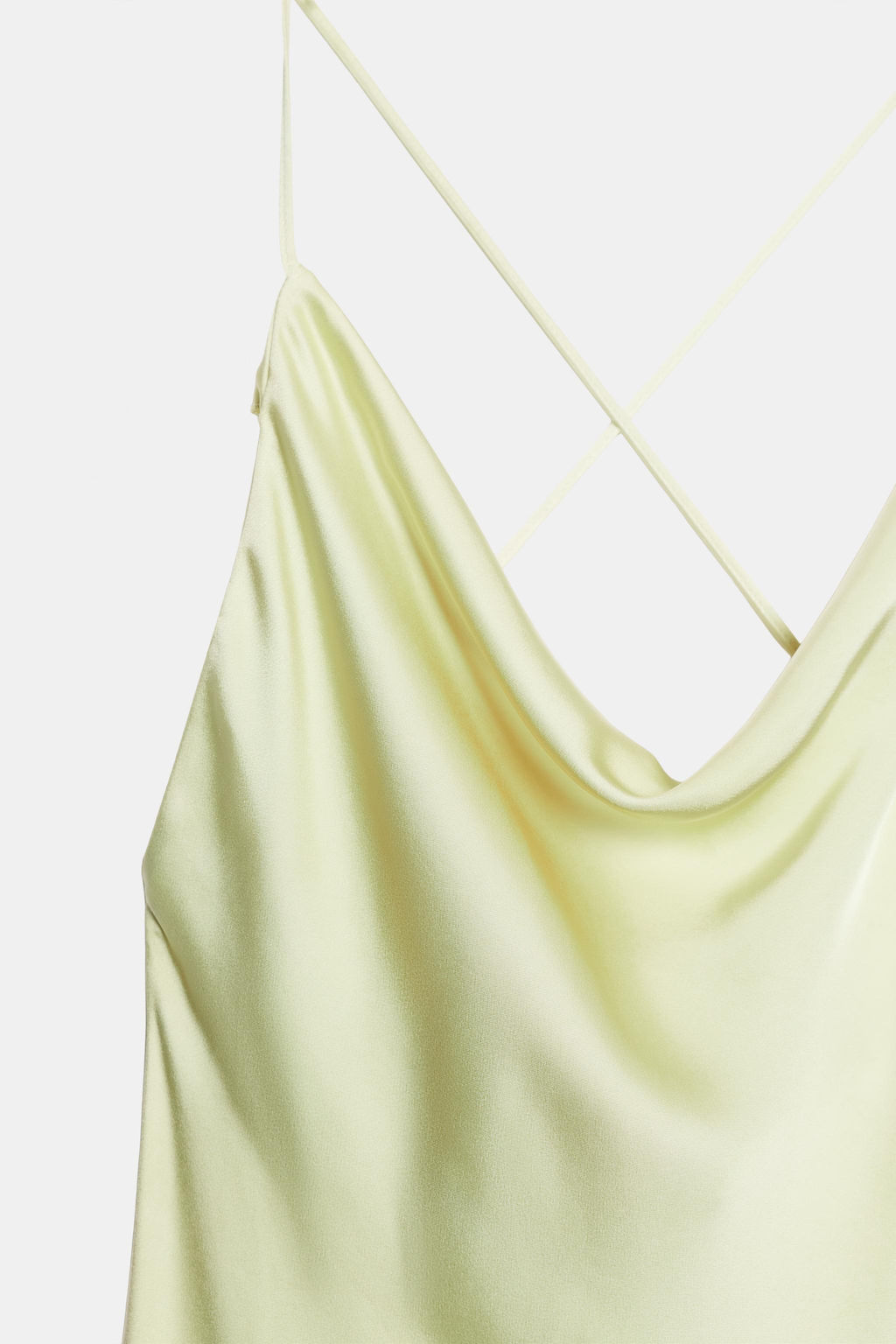 VESTIDO LENCERO SATINADO ZW COLLECTION / Verde agua - Zara фото 8