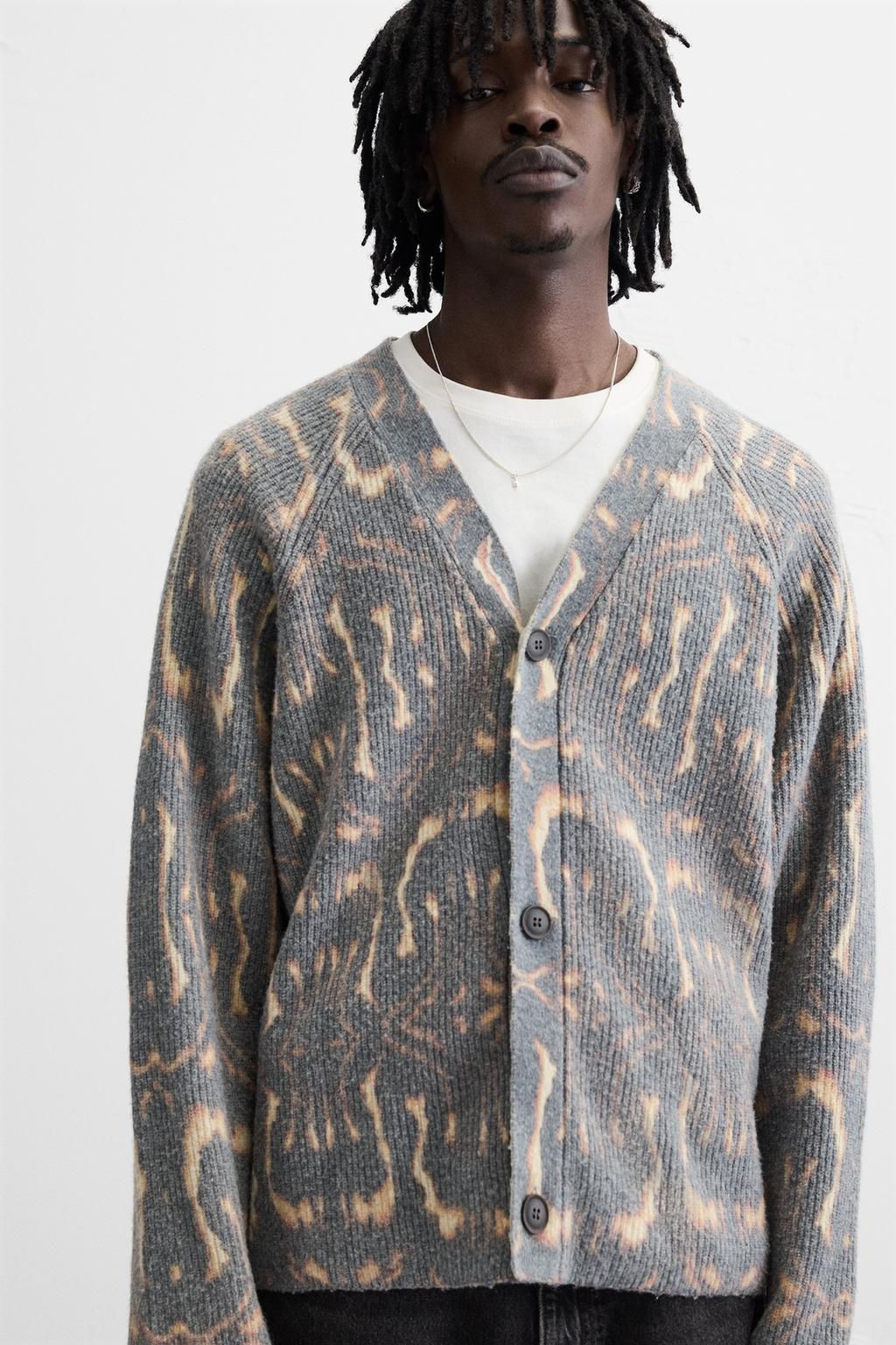 ABSTRACT PRINT CARDIGAN - Zara фото 5