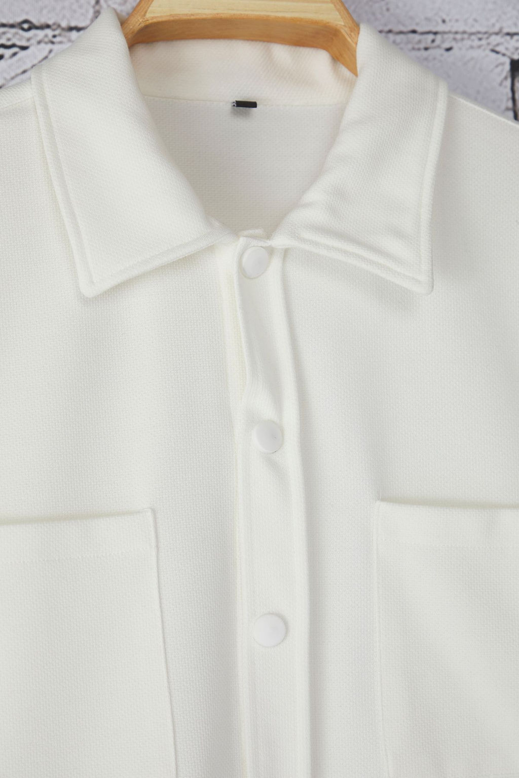 TRENDYOL MAN Beyaz Boxy Fit Orme K?sa Kollu Yazl?k Gomlek TMNSS25GO00035 - Trendyolmilla фото 6