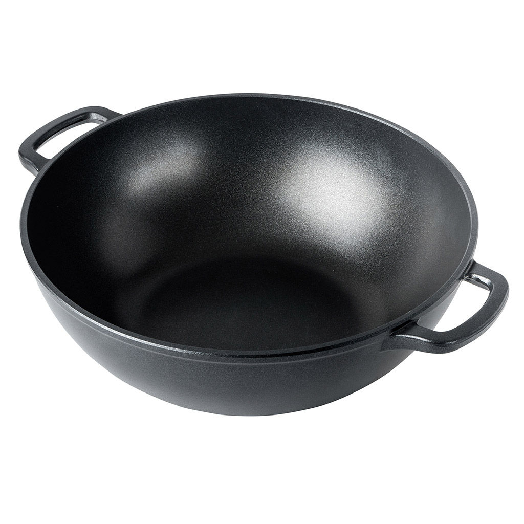 Казан с антипригарным покрытием 4л, д28см Классик, h10см, s0,4см, литые ручки, стеклянная крышка с пароотводом, подарочная упаковка (Россия) - Домашняя мода фото 2