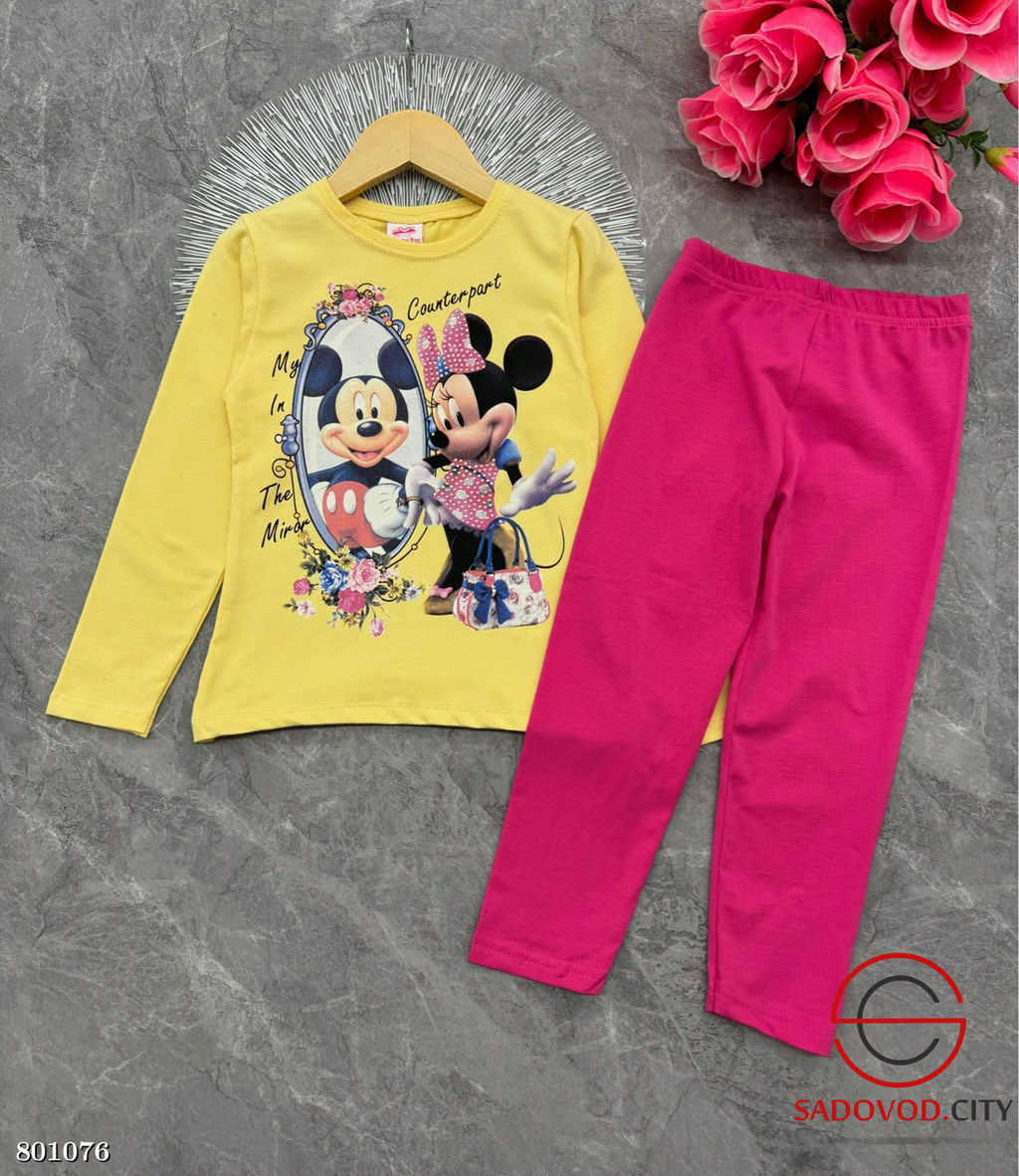 Костюм из хлопка для девочки