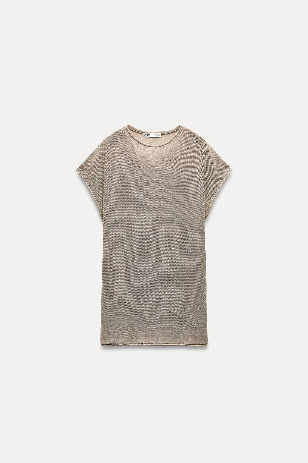 TURN-UP KNIT TOP - Zara фото 12