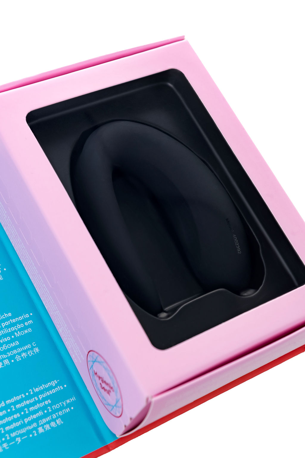 Многофункциональный стимулятор для пар Satisfyer Partner Double Joy, силикон, чёрный, 18 см. фото 14