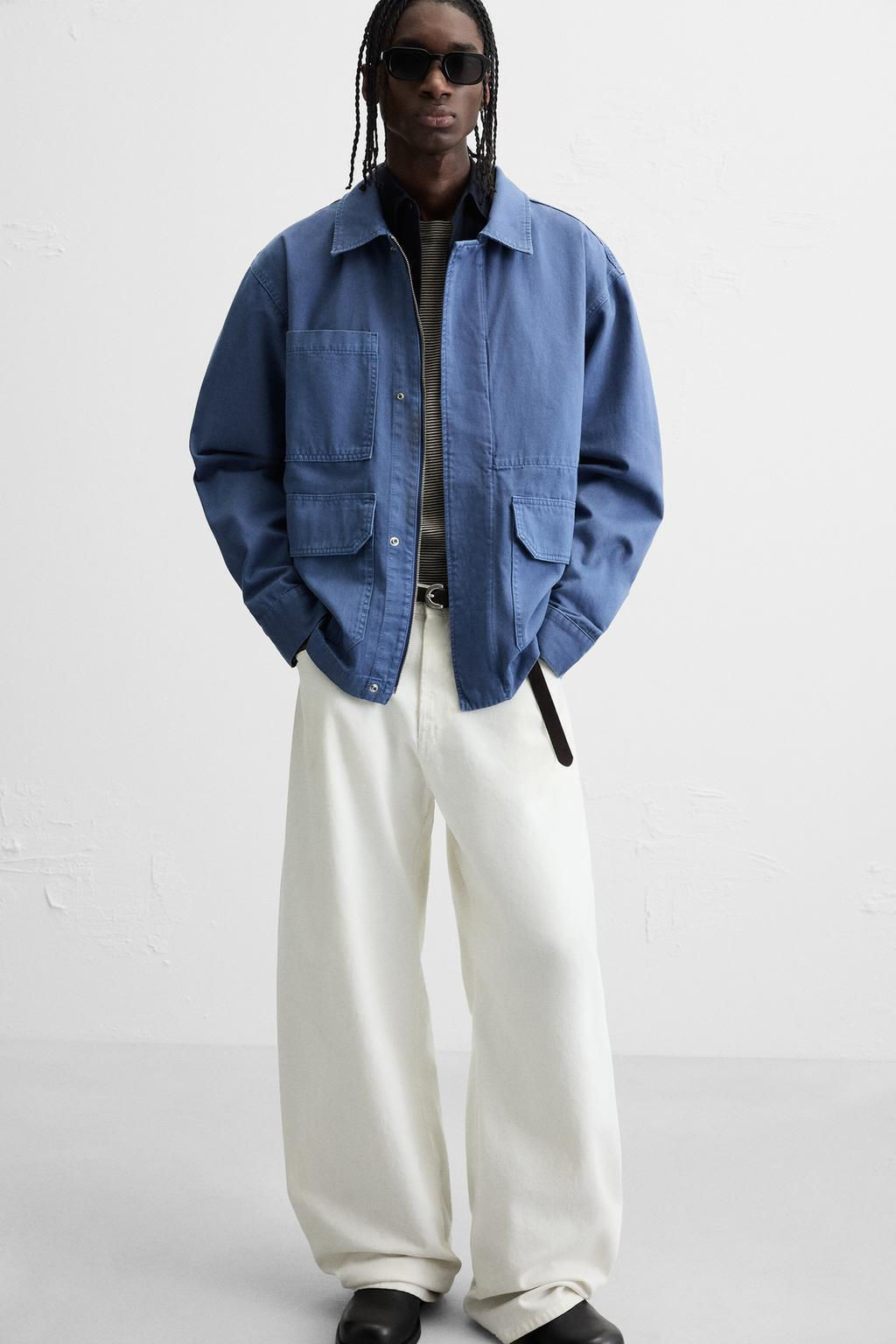 WASHED OVERSHIRT WITH POCKETS - Zara фото 6